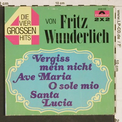 Wunderlich,Fritz: Vergiss mein nicht, Foc, Polydor(2606 036), D, 1965 - 7"x2 - S9773 - 5,00 Euro