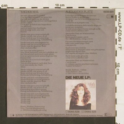 Milva: Wieder Mal / Alexander Platz, Metronome(0030.601), D, 1982 - 7inch - S9860 - 2,00 Euro