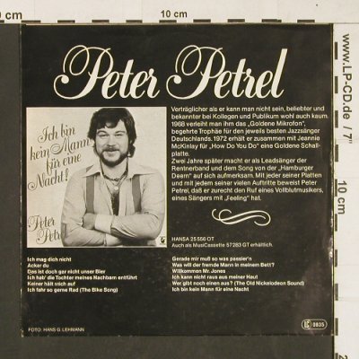 Petrel,Peter: Wer hat hier denn wohl wen verführt, Hansa(15 587 AT), D, sign., 1978 - 7inch - S9873 - 4,00 Euro