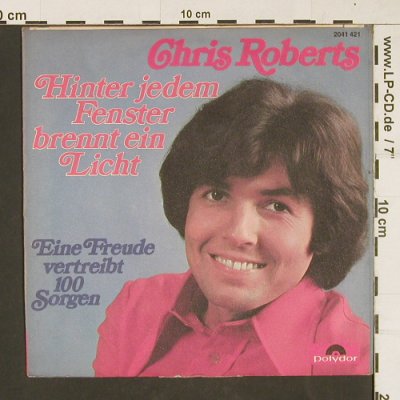Roberts,Chris: Eine Freude vertreibt 100 Sorgen, Polydor(2041421), D, 1973 - 7inch - S9952 - 2,00 Euro