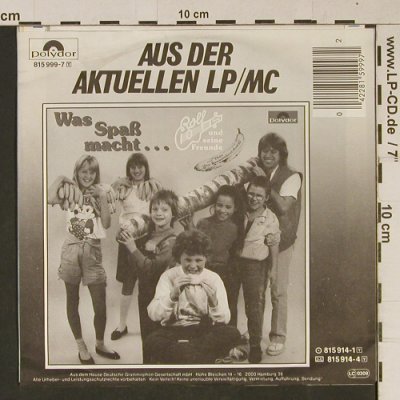 Rolf und seine Freunde: Theo (Der Bananenbrot-Song), Polydor(815 999-7), D, 1983 - 7inch - T1036 - 2,00 Euro
