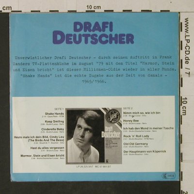 Deutscher,Drafi: Marmor, Stein und Eisen bricht, Hansa, Ri(100 786-100), D,vg+/m-, 1979 - 7inch - T1954 - 2,50 Euro