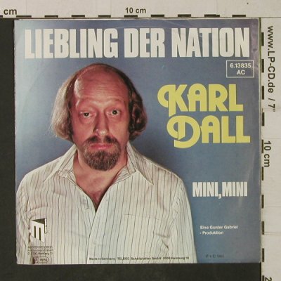 Dall,Karl: Liebling der Nation, m-/vg+, Master Records(6.13835 AC), D, 1983 - 7inch - T1958 - 3,00 Euro