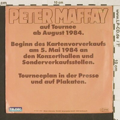 Maffay,Peter: War ein Land, Teldec(6.14117 AC), D, 1984 - 7inch - T244 - 3,00 Euro