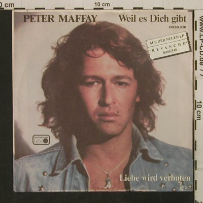 Maffay,Peter: Weil es Dich gibt, Metronome(0030.316), D, 1980 - 7inch - T2725 - 2,50 Euro