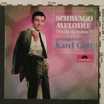 Gott,Karel: Schiwago-Melodie (Jacket Sleeve), Polydor(52 794), D, 1967 - 7inch - T2892 - 3,00 Euro