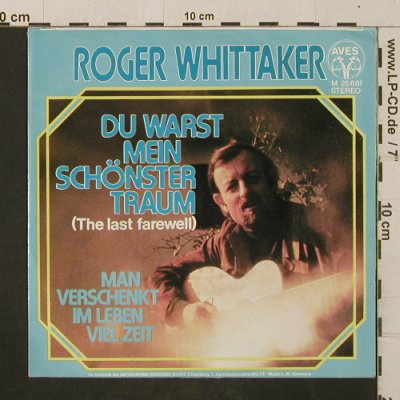 Whittaker,Roger: Du Warst Mein Schönster Traum+1, Aves(M 25 681), D, 1975 - 7inch - T2993 - 2,50 Euro