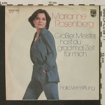Rosenberg,Marianne: Großer Meister hast Du grad mal..., Philips(6005 145), D, 1981 - 7inch - T3135 - 3,00 Euro