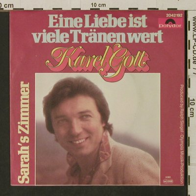 Gott,Karel: Eine Liebe ist viele Tränen wert, Polydor(2042 192), D, 1980 - 7inch - T3174 - 2,50 Euro