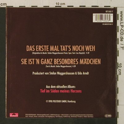 Waggershausen,Stefan &Laszlo,Viktor: Das erste Mal tat's noch weh, Polydor(873 562-7), D, 1990 - 7inch - T3333 - 2,50 Euro