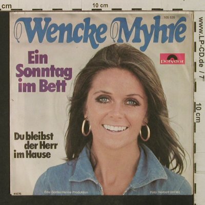 Myhre,Wencke: Ein Sonntag im Bett / Du Bleibst De, Polydor(105 539), D, 1976 - 7inch - T3364 - 2,00 Euro