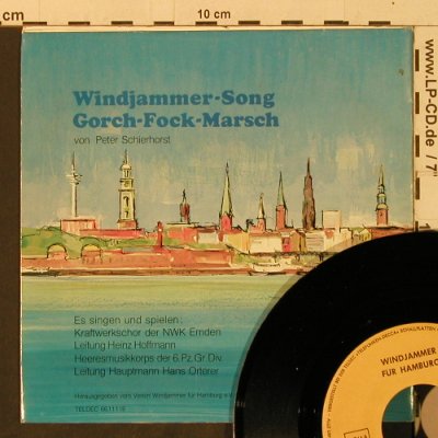 Kraftwerkschor Emden: Windjammer-Song,Gorch-Fock-Marsch, Teldec(66.11118), D, Foc,  - 7inch - T3381 - 2,50 Euro