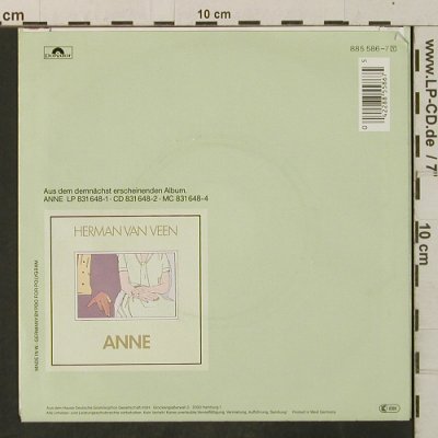 van Veen, Herman: Anne / Der letzte Tanz, Polydor(885 586-7), D, 1987 - 7inch - T3388 - 2,50 Euro