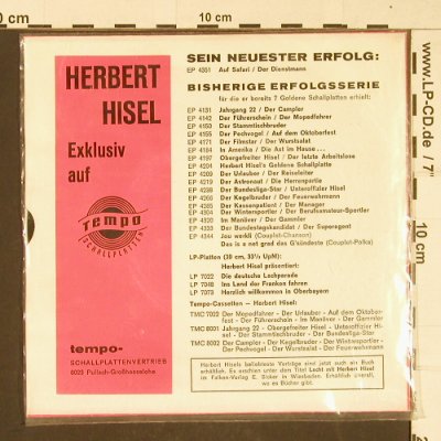 Hisel,Herbert: Der Stammtischbruder, Tempo(EP 4150), D,  - EP - T347 - 3,00 Euro