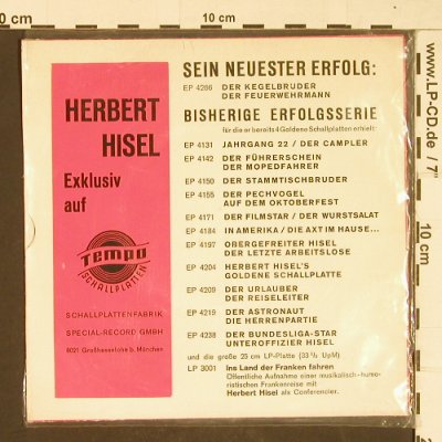 Hisel,Herbert: Obergfreiter/Der letzte Arbeitslose, Tempo(EP 4197), D,  - EP - T352 - 3,00 Euro