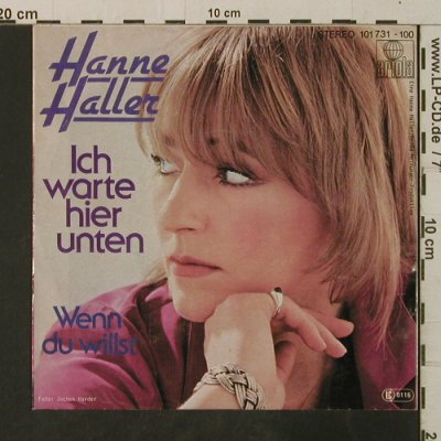 Haller,Hanne: Ich warte hier unten, Ariola(101 731-100), D, 1980 - 7inch - T3579 - 2,50 Euro