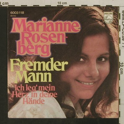 Rosenberg,Marianne: Fremder Mann, vg+/m-, Philips(6003 118), D,  - 7inch - T3814 - 2,00 Euro