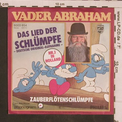 Vader Abraham: Lied der Schlümpfe, Philips(6003 654), D, 1977 - 7inch - T4504 - 2,00 Euro