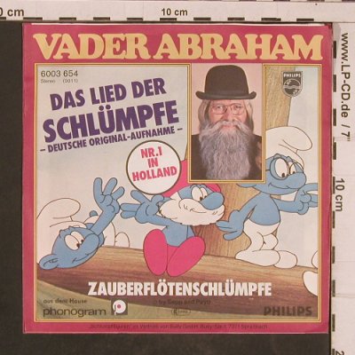 Vader Abraham: Lied der Schlümpfe, Philips(6003 654), D, 1977 - 7inch - T4504 - 2,00 Euro
