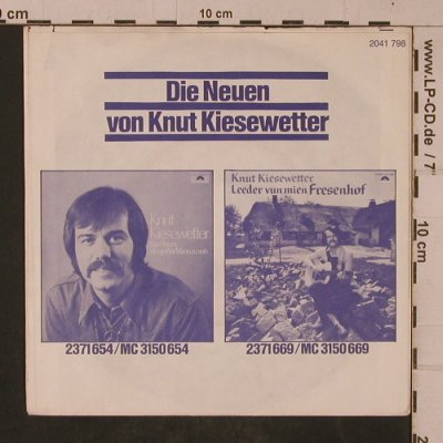 Kiesewetter,Knut: Vom Traum, ein großer Mann zu sein, Polydor(2041 798), D, 1976 - 7inch - T4681 - 2,50 Euro