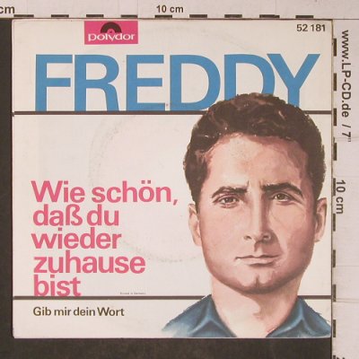 Freddy Quinn: Gib mir dein Wort (Freddy rechts), Polydor,Mono(52 181), D,vg+/vg+, 1963 - 7inch - T5187 - 3,00 Euro