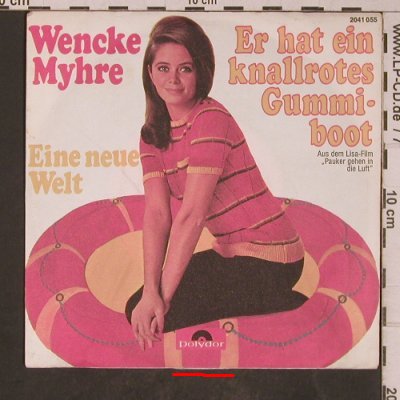 Myhre,Wencke: Er hat ein knallrotes Gummi-boot, Polydor(2041 055), D, m-/vg+, 1970 - 7inch - T5279 - 4,00 Euro