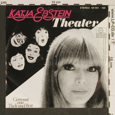 Ebstein,Katja: Theater / Getrennt von Tisch u.Bett, Ariola(101 551-100), D, 1980 - 7inch - T554 - 2,50 Euro