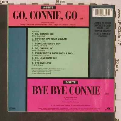 Francis,Connie: Go, Connie, Go / Bye Bye Connie, Polydor(863 350-7), D, 1992 - 7inch - T5577 - 4,00 Euro