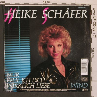 Schäfer,Heike: Nur Weil Ich Dich Liebe, Jupiter(885 462-7), D, 1986 - 7inch - T5686 - 3,00 Euro