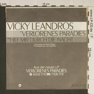 Leandros,Vicky: Verlorenes Paradies, Philips(6 005 248), D, 1982 - 7inch - T733 - 2,00 Euro