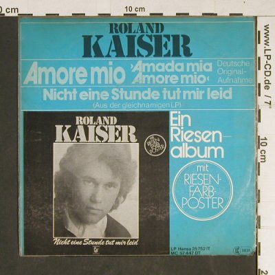 Kaiser,Roland: Amore mio, m-/vg+, Hansa(11 944), D, 1977 - 7inch - T928 - 2,00 Euro