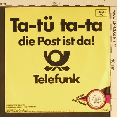 Telefunk: Ta-tü ta-ta die Post ist da! *2, Stiff(6.13525), D, m-/vg+, 1982 - 7inch - T948 - 4,00 Euro