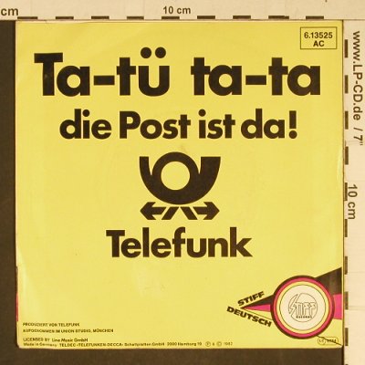 Telefunk: Ta-tü ta-ta die Post ist da! *2, Stiff(6.13525), D, m-/vg+, 1982 - 7inch - T948 - 4,00 Euro
