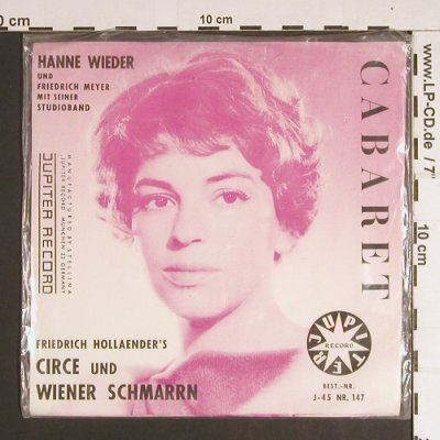 Wieder,Hanne: Circe/Wiener Schmarrn(F.Hollaender), Jupiter(J-45 / Nr.147), D,  - 7inch - S8685 - 4,00 Euro