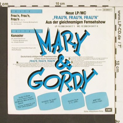 Mary & Gordy: Frau'n,Frau'n,Frau'n / Kanaster, EMI(20 0805 7), D, Lim.Ed., 1985 - 7inch - S9367 - 5,00 Euro