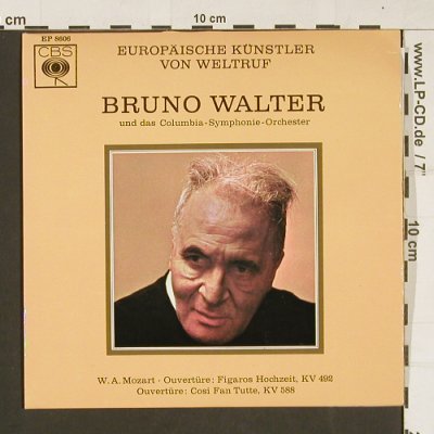 Walter,Bruno: Europäische Künstler von Weltruf, CBS(EP 8606), D,  - EP - S9708 - 3,00 Euro