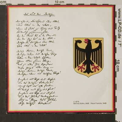 Francke,Klaus,MdB/Wilfried Böhm,MdB: Deutschlandlied/Zur Geschichte..., (A-3800), D, 1978 - 7inch - T2687 - 3,00 Euro