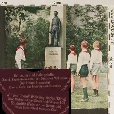 SED Bezirksleitung Halle: Der kleine Trompeter u.a.,bad cond., AWA(5 95 009), DDR,  - EP - T851 - 2,00 Euro