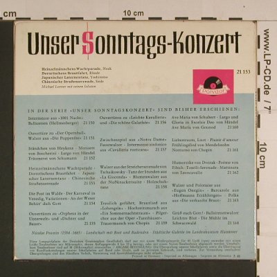 Lanner,Michael mit seinen Solisten: Unser Sonntags-Konzert, m/ vg+, Polydor(21 153), D, 1965 - 7inch - S7762 - 2,50 Euro