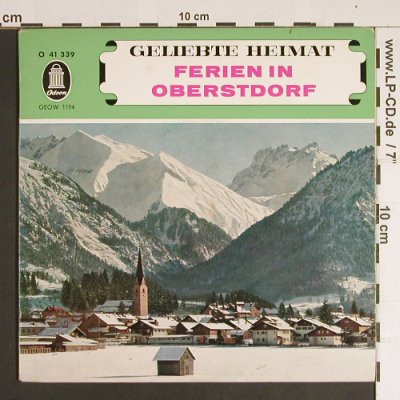 V.A.Ferien in Oberstdorf: Geliebte Heimat, Ltg.Alfons Bauer, Odeon(41 339), D,  - EP - S8445 - 3,00 Euro