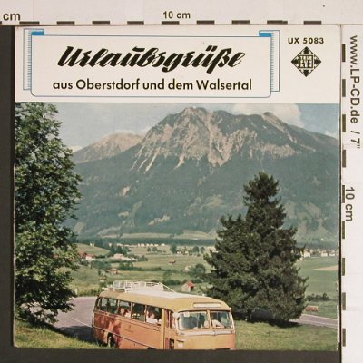 V.A.Urlaubsgrüße aus Oberstdorf: und dem Walsertal, Telefunken(UX 5083), D,  - EP - S8500 - 3,00 Euro