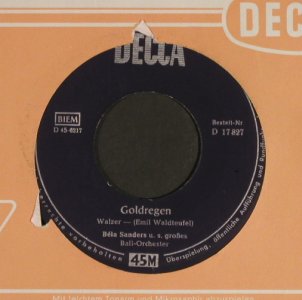 Sanders,Bela: Puppen-Walzer/Goldregen, Decca(D 17 827), D,  - 7inch - S8726 - 3,00 Euro