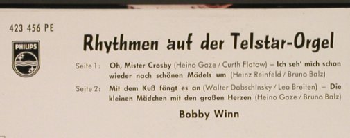 Winn,Bobby: Rhythmen auf der Telstar-Orgel, Philips(423 546 PE), D, 1963 - EP - S9655 - 4,00 Euro