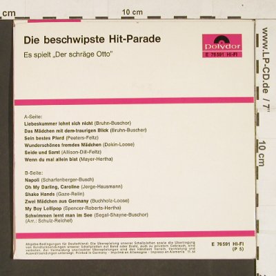 Schräge Otto, der: Die beschwipste Hitparade, Polydor(E 76 591), D, Club, 1962 - EP - S9977 - 3,00 Euro