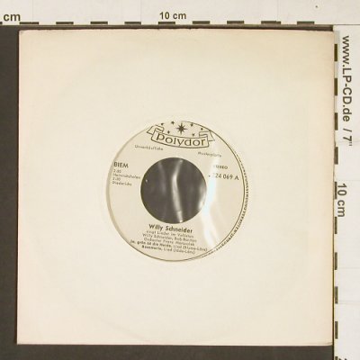 Schneider,Willy: Ja,gün ist die Heide, wh-Muster, Polydor(224 069), D, 1959 - EP - S9979 - 3,00 Euro