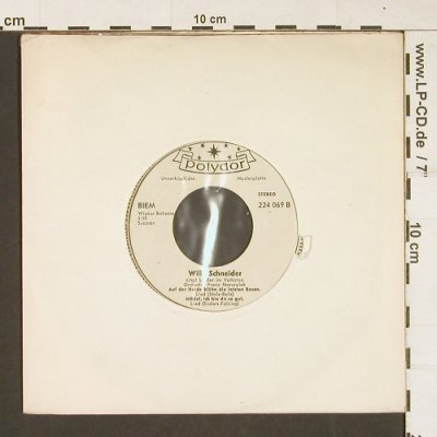 Schneider,Willy: Ja,gün ist die Heide, wh-Muster, Polydor(224 069), D, 1959 - EP - S9979 - 3,00 Euro