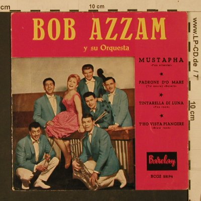 Azzam,Bob y su Orquesta: Mastapha +3, Track 3 vg-/m-, Barclay(BCGE 28194), E,  - 7inch - T1151 - 2,00 Euro
