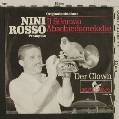 Rosso,Nini: Il Silenzio/The Clown (Black Cover), Hansa(18 316 AU), D,  - 7inch - T2445 - 2,50 Euro