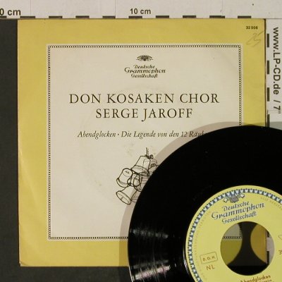 Don Kosaken Chor Serge Jaroff: Abendglocken/Legende v.d.12 Räubern, D.Gr.(32 006), D, 1956 - 7inch - T2454 - 3,00 Euro