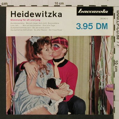 Gesangsgruppe mit Begleitorchester: Heidewitzka  Stimmung f.alt u.jung, Baccarola(26 040 V), D,  - EP - T2880 - 2,00 Euro
